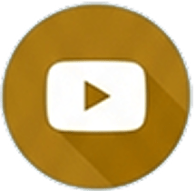 YouTube play button icon in gold, representing video content and digital marketing strategies for Dance Insurance Group.